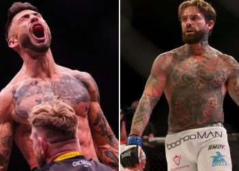 Geordie Shore’s Aaron Chalmers calls out Jake Quickenden to MMA fight in Newcastle after X Factor star’s debut win