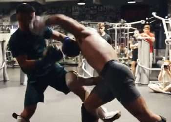 Conor McGregor DROPS sparring partner in training for return fight as UFC star releases rare footage