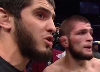 Watch never-before-seen footage of Conor McGregor vs Khabib with audio of exactly what was said between hated UFC rivals