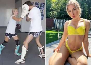 Hawk Tuah girl teases UFC move as she posts training video after being called out for fight by Astrid Wett