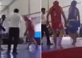 Martial arts champion, 21, dies after horror collapse in ring as harrowing footage of fall emerges