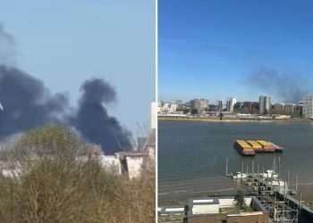 Dagenham Fire Live: Huege Plume of Smoke Seen For Miles Across London | UK | News