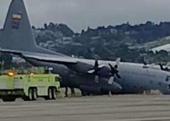 Panic as huge air force plane nosedives into ditch | World | News