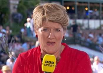 Clare Balding and BBC stars pick sides as angry Wimbledon player demands apology